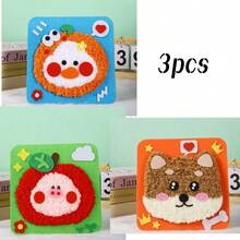 1/3/12pcs Perlengkapan Jahit Tema Hewan untuk Pemula - 4pcs Alat dan Bahan, Set Pembuatan Boneka dan Dekorasi Buatan Tangan Kreatif - MultiWarna - View 27