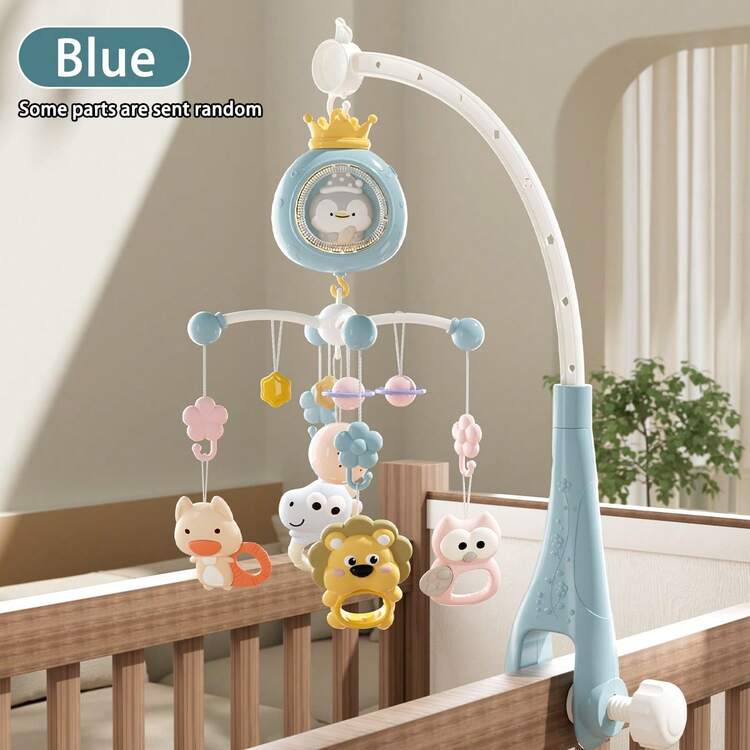 1 Set Baby Rattles Crib Mobile Electric Rotating Intelligent Baby Toys, Daily Use For Newborns - Multicolor - View 5