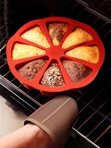 1pc Silicone Triangle Cake Mold,Silicone Triangle Cake Pan, 8 Cavity Pizza Scone Mold,Silicone Scone Pan,Non-Stick Cake Baking Mold,DIY Cake Baking Mold,Baking Products,Kitchen Tools,Home Gifts,Beginner's Items