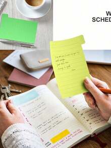 1 Set Of 64pcs Sticky Tab Dividers, With Bright Memo Notes & School Index Labels, Suitable For Students And Adults Learning Supplies - Nhiều màu - Xem 4