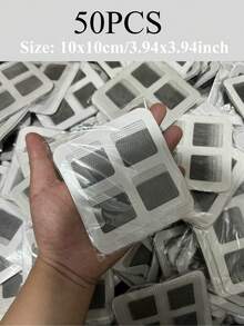 10-200 CÁI Lưới chắn tóc thoát nước vòi hoa sen dùng một lần, lưới chắn tóc thoát nước vòi hoa sen, lưới lọc bồn rửa sàn, dụng cụ chặn tóc cho phòng tắm nhà bếp - Xám - Xem 16