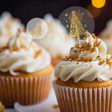 1 Rollo/500 piezas Rollo de Pegatinas Doradas de Navidad - Diseños elegantes de árbol de Navidad y adornos para tarjetas de felicitación navideñas, envoltorios de regalo y sobres, 6 patrones, fondo transparente, material de papel, Pegatinas Navideñas