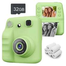 Portable Multifunctional Photo Printer Camera - Men And Women Digital Camera With Printing Function, Rechargeable Lithium Battery - Creative Painting And Photography Gift,1200 MAh Rechargeable Lithium-Ion Battery For Holidays, Christmas, Halloween, Birthday Parties & Special Occasions