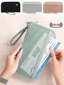 Túi đựng tài liệu du lịch đa chức năng chống RFID có khóa kéo, túi đựng hộ chiếu, chống trộm, lý tưởng để đựng thẻ ngân hàng, hộ chiếu, vé, tiền lẻ và thẻ, đồ dùng cần thiết khi đi du lịch, khóa an toàn, bao đựng hộ chiếu kỳ nghỉ, ví đựng hộ chiếu cho nữ, cho gia đình, hộp đựng hộ chiếu du lịch, nhẹ, chống thấm nước, đồ dùng cần thiết khi đi du thuyền, đồ dùng cần thiết cho kỳ nghỉ cho nam và nữ, đồ dùng cần thiết cho kỳ nghỉ, đồ dùng cần thiết cho năm học mới. - Nhiều màu - Xem 1