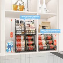 Stackable Can Rack Organizer - כושי - - ראה 3