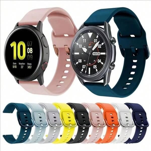 22mm Replacement Bracelet For Amazfit GTR 4/3 Pro/2 2E/47mm Smartwatch Silicone Sport Watchband For Amazfit Pace/Stratos 3 StrapSamsung Galaxy Compatible With Huawei Honor Watch Magic Compatible With Xiaomi Mi Watch Strap