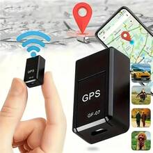 1 GF07 迷你 GPS 追踪器，带磁铁，适用于车辆，通过 GSM/GPRS 进行实时位置追踪，紧凑型设计，用于汽车监控，带强磁铁的便携式追踪设备，适用于安全和车队管理
