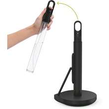 Simplehuman Standing Paper Towel Holder With Spray Pump, Brass Stainless Steel - 黑色不鏽鋼 - 查看 1