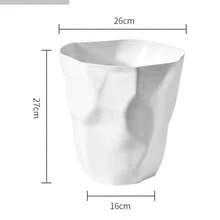 1 Stück stilvoller Großraum-Mülleimer - langanhaltend & platzsparend, einfaches gefaltetes Design - vielseitiger Papierkorb für den Innenbereich - ideal für Badezimmer, Wohnzimmer, Schlafzimmer und mehr