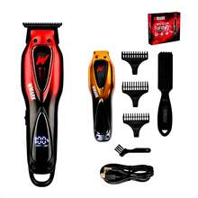 Wmark Hair Trimmer Professional Unstoppable Maglev Vector Motor Hair Clipper 10000 RPM Electric Hair Trimmer Rechargeable Trimmer Men Clipper Metal Digital Display Hair Cutting Machine NG-IF2
