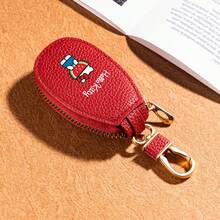 Sanrio Bolsa para llaves de coche mini con estampado de Hello Kitty para hombres y mujeres, bolsa de almacenamiento de llaves de General Motors, llavero creativo y de moda con decoración mínima, monedero mini, cartera, monedero