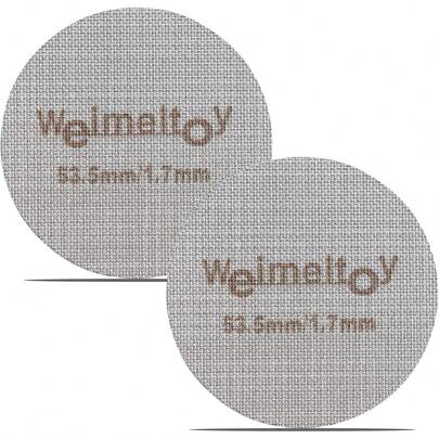 53.5mm Espresso Puck Screen Reusable Espresso Screen 316 Stainless Steel Portafilter Screen 2 Pack