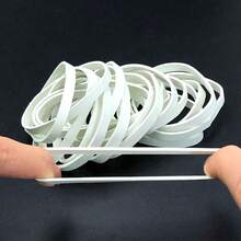 30 件高品质白色橡皮筋 5 厘米/1.97 英寸弹力橡皮筋，办公室和厨房固定配件，橡皮筋，弹力橡皮圈 - 白色 - 查看 2