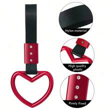 YITUMU [Anello colorato da tirare a mano] Anello di colorato da tirare a mano per auto, anello di avvertimento appeso al paraurti posteriore dell'auto, anello a forma di mano a cuore da tirare a mano