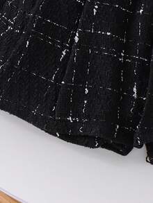 2pcs Young Girls Stylish Cap Sleeve Bow Heart Ribbed Top And Pants Set, Spring/Autumn - White - View 10