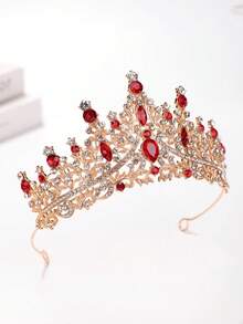 1 chiếc băng đô vương miện công chúa đính đá sang trọng cho bé gái - Nhiều màu - Xem 9