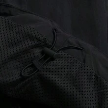 Adidas Women's Stand Collar Woven Jacket With Puff Sleeves Design, Casual Sportwear Top With Detachable Bow, Loose Fit Outerwear - Black/white - View 7