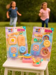10 Piece Play Kitchen Kit For Girls Fun Mini Stove Pan Board Kitchen Candy Toy - 糖果廚房 9 件 - 查看 3