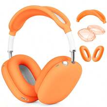 Silicone Case Cover For AirPodsMax, Ear Pad Case Cover/Ear Cups Cover/Headband Cover For AirPodsMax Headphones, Accessories Soft Silicone Protector Compatible With Apple AirPodsMax New USB-C (2024)