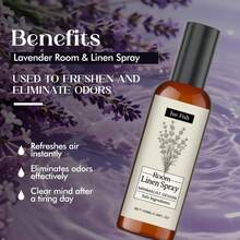 Jue-Fish 2 paquetes de 100ml (3.38 onzas fluidas) de Spray de ambiente con aroma a lavanda, ambientador para el hogar, baño y ropa de cama