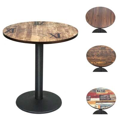 Runder Esstisch mit einem Bein, Küchentisch mit Säulenfuß, 60 * 60 * 72 cm/70 * 70 * 72 cm, Couchtisch, Tragkraft 100 kg
