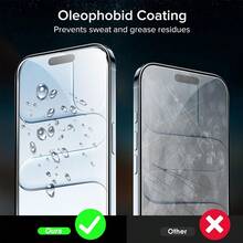5 buah Pelindung Layar Kaca Tempered Definisi Tinggi Anti-Sidik Jari Pelindung Layar Cakupan Penuh Kompatibel dengan Seri 18 Pro Max/18 Pro/18/Ultra/Air/17/16 Plus/15/14 Plus - Clear - View 6