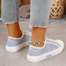 1 双女士复古休闲、艺术、街头或帆布鞋