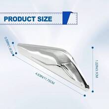 lateral frontal - Acabado chapado en cromo compatible con X3 F25 X4 F26 2013 - 2017 Reemplazar 51117338570 51117338569 Guardabarros lateral derecho izquierdo chapado en cromo 2 piezas - plateado - Ver 5