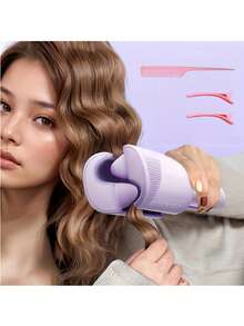 JMMO Wave Curling Iron, 32mm (1.25") Ionic Wavy Hair Curler With Ceramic 2 Barrel, Fast Heating, Anti-Scald, Dual Voltage, 4 Temp Adjustable Crimper Hair Tool For Short And Long Hair