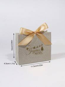 10 件带手柄的圣诞礼品盒，绿色和红色糖果饼干包装盒，配有金色雪橇和“圣诞快乐”印花，优雅的礼品盒，适合节日派对、婚礼、生日、餐桌装饰，创意纸质礼品包装盒，节日巧克力和糖果的储存，可爱的可重复使用的礼品包装，圣诞树挂饰，季节性家居装饰，节日派对用品，非常适合小礼物和节日零食 - 11.5X4.5X10cm - 查看 11