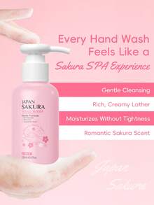 1 Botella de Jabón de Manos con Aroma a Flor de Cerezo LAIKOU Japón, 120ml, Fragancia Duradera, Espuma Abundante, Adecuado para Viajes, Campamentos, Senderismo, Montañismo, Actividades al Aire Libre, También Adecuado para Mujeres, Madres, Esposas, Hermanas, Adolescentes, Novias para Uso Diario, Cuidado de las Manos. - 120 ml - Ver 4