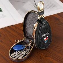 Sanrio Bolsa para llaves de coche mini con estampado de Hello Kitty para hombres y mujeres, bolsa de almacenamiento de llaves de General Motors, llavero creativo y de moda con decoración mínima, monedero mini, cartera, monedero