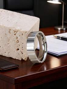 MONALLY 时尚立方氧化锆钻石戒指，男士结婚戒指，舞会配饰，银饰，订婚周年纪念礼物，日常佩戴 - 戒指 - 查看 11