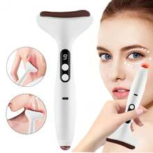 3-in-1 elektrischer Guasha-Massagegerät für Gesicht/Nacken/Augen Rücken Körper, 9 Stufen Heizung Vibration Guasha Bian Stein Schabeisen Massagegerät Schönheitsgerät 1500mAh