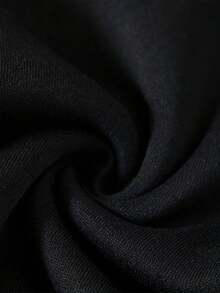 Sudadera casual de poliéster con cuello redondo para mujer con estampado de lazo de mariposa, jersey de punto de manga larga para primavera/otoño, 220 g/m² - Negro - Ver 6