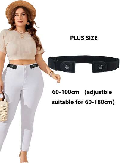 1 pièce Ceinture élastique invisible pour femme, ceinture de taille extensible et sans couture