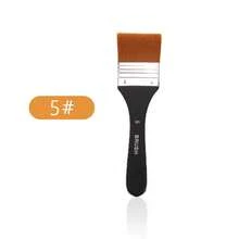 Flat Paint Brushes, Art Brushes/Soft Painting Brushes For Acrylic Oil Painting, Wide Plastic Handle Brushes, Divided Craft Brushes, Nylon Bristle Artist Brushes, Non-Shedding, Suitable For Walls, Furniture DIY, Flat Head Brushes, Professional Painting Tools, Tools, Gifts, Murals, Painting (Random Style Shipped) - Multicolor - View 9