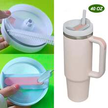 Lot de 6/10 brosses de nettoyage réutilisables pour pailles, en acier inoxydable de 10 mm de diamètre, compatibles avec les gobelets Stanley de 59, 89 et 113 cl, adaptées aux bouteilles d'eau et aux pailles.