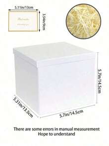 Dandan Back Toschool Large Gift Box , Black Gift Box For Gifts, Birthday Gift Box, Gift Box For Packaging, Valentine's Day, Mother's Day, Christmas, Anniversary-Proposal Gifts(White)