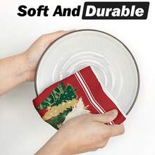 2 piezas Paños de cocina con diseño de árbol de Navidad y estrella, decoración rústica de copos de nieve, regalo de Navidad, súper suaves y absorbentes, paños de cocina para cocinar, hornear, té, trapos de platos, toallas de mano, decoración de cocina, regalo para vecinos, mamá, cumpleaños, regalo de inauguración de casa para amigos, accesorios de cocina, decoraciones, artículos esenciales para el hogar