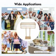 Wedding Flower Stand, Wedding Crystal Flower Stand, Crystal Flower Stand  For Wedding Road Lead T Stage Flower Arrangement Decoration - Gold - View 9