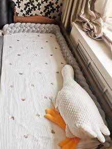 1件婴儿床编织扭结护栏垫，新生儿床护栏安全防护，2米/3米 - 彩色 - 查看 7