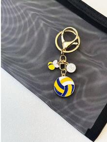 个性化排球钥匙扣礼物，送给女孩的礼物，感恩节礼物 - 排球蜜蜂套裝扣 - 查看 10