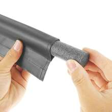 Vmingo Tira Guardapolvo Puerta Impermeable Adhesivo Burlete Aislar. - Gris - Ver 5