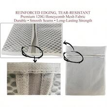 Mesh Laundry Bags Delicates U2013 3 - Pack 12u2033*16u2033 With Color - Coded Zippers U2013 Honeycomb Mesh, Locking Zipper, Washer Dryer  Bras, Socks, Travel Clothes
