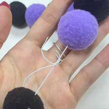 Pet Halloween Felt Ball Collar, Cat Dog Halloween Scarf Pumpkin Pet Outfit Decoration