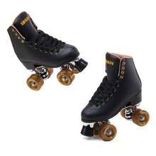 SHOLOV推出一款男女皆宜的轮滑鞋，采用奢华的双层超细纤维皮革设计。这款专业的室内外四轮轮滑鞋适合女孩和成人穿着，是馈赠佳品。