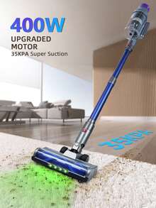 400W przenośny stojący odkurzacz do urządzeń gospodarstwa domowego, ręczny, o mocy ssania 35 kPa, bezprzewodowy odkurzacz
