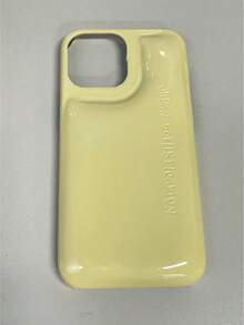 Apple Korean Style Ins Style Soap Texture Phone Case Compatible With IPhone 14 Pro Max / 11 / 12 Pro Max / 13 / 13 Pro, Soft Silicone Protective Cover, Unisex, Anti Shock Waterproof Anti-Fall Scratch Resistant - Yellow - View 2