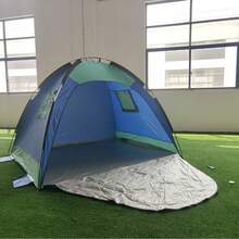 خيمة شاطئية مقاومة للماء وحماية من الأشعة فوق البنفسجية، مظلة للتخييم في الهواء الطلق، ظل للصيد، محمولة وسهلة التركيب، مناسبة للشاطئ والتخييم والأماكن الخارجية والساحل